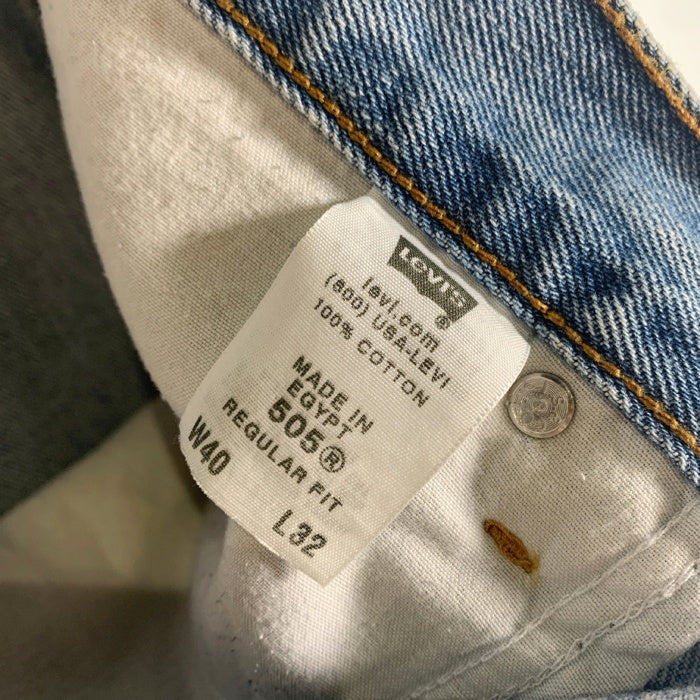 Levi's リーバイス 505 テーパードデニムパンツ インディゴブルー エジプト製 Size 40×32 福生店