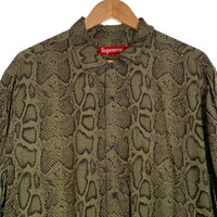 Supreme シュプリーム 24SS Snake S/S Shirts スネーク ショートスリーブシャツ レーヨン グリーン Size L 福生店