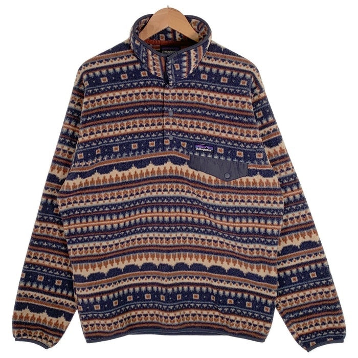Patagonia パタゴニア Lightweight Synchilla Snap-T ライトウェイト シンチラ スナップT 長袖 フリース プルオーバー マルチ 25580 Size M 福生店