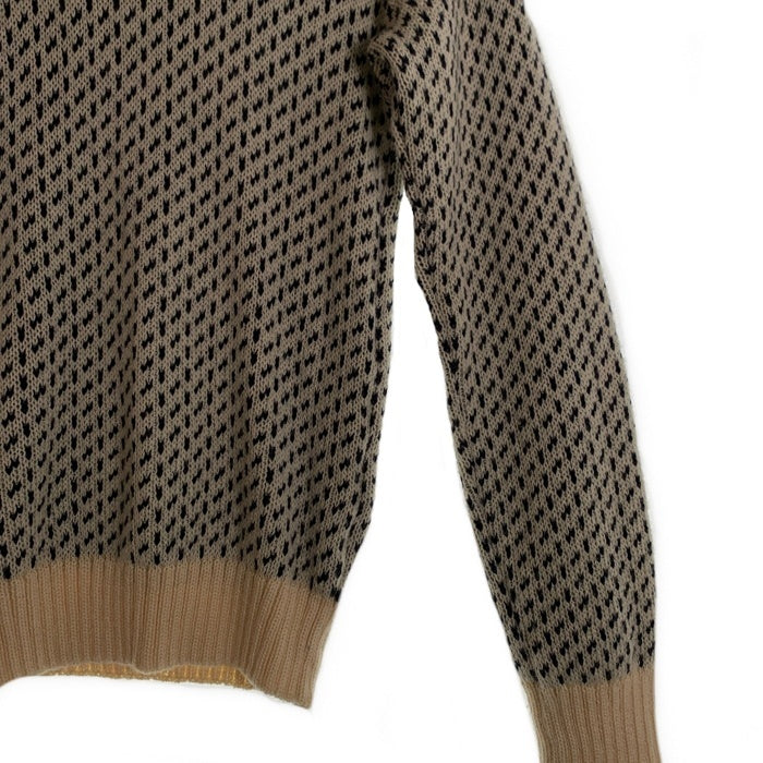 Niffi THE NAUTICAL RANGE ニッフィ ザ ノーティカル レンジ DOVER CREW NECK SWEATER バーズアイ ニット セーター ナチュラル イギリス製 Size S 福生店