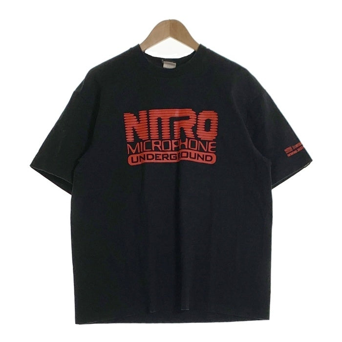 nitraid ナイトレイド NITRO MICROPHONE UNDERGROUND ニトロマイクロフォンアンダーグラウンド DODGE 半袖 Tシャツ ブラック Size XL 福生店