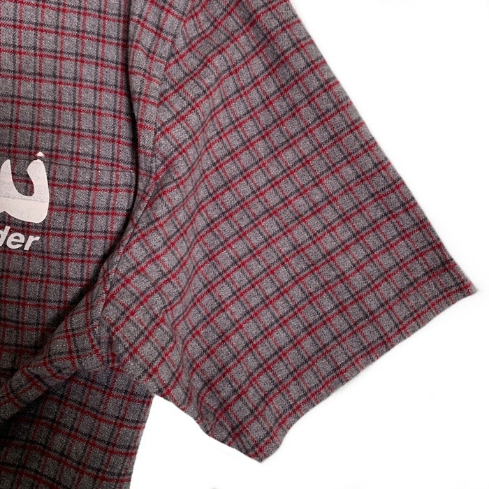 SUPREME シュプリーム 23SS UNDERCOVER アンダーカバー S/S Flannel Shirt ショートスリーブ フランネルシャツ プリント グレー チェック Size L 福生店