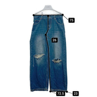 x-girl エックスガール LOW RISE DISTRESSED DENIM PANTS ローライズ ダメージ デニムパンツ インディゴ sizeM 瑞穂店