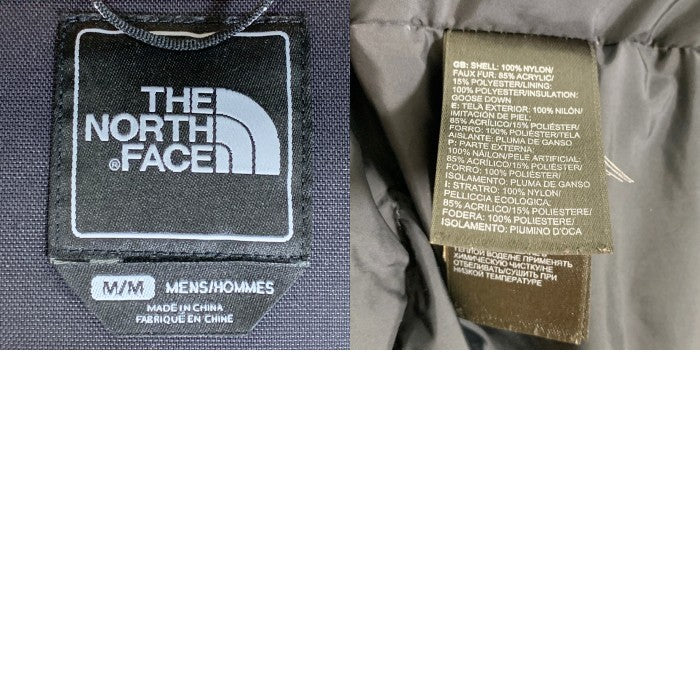 THE NORTH FACE ノースフェイス HYVENT ダウンジャケット ブラック ファー欠品 US企画 Size M 福生店