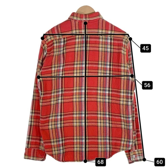 70's BIG MAC ビッグマック フランネルチェックシャツ レッド Size M 福生店