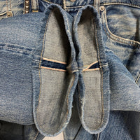 HYSTERIC GLAMOUR ヒステリックグラマー USED加工 スタッズ ブーツカット デニムパンツ ジーンズ インディゴ 0293AP12 Size 30 瑞穂店
