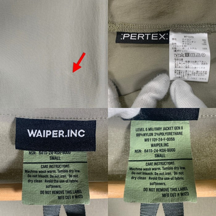 WAIPER.INC ワイパーインク LEVEL5 ソフトシェルジャケット ミリタリー グリーン WP1079 Size S 福生店