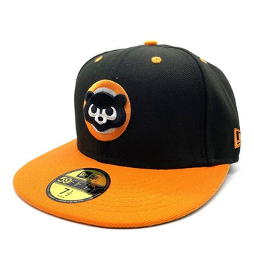 New Era ニューエラ 59FIFTY MLB シカゴ・カブス ベースボールキャップ ブラック オレンジ Size 7 1/2 (59.6cm) 福生店