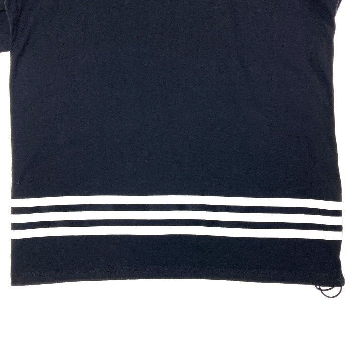 Y3 ワイスリー HG6089 Yohji Yamamoto×adidas オーバーサイズ 3ストライプ バックロゴ Tシャツ ブラック sizeM 瑞穂店