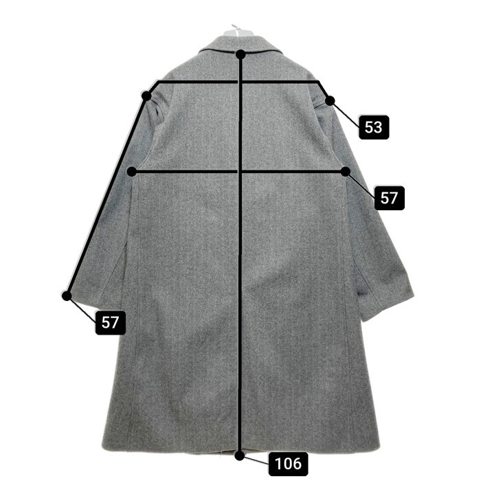 JOURNAL STANDARD relume ジャーナルスタンダード チェスターコート グレー 21-020-464-6040-4-0 Size L 瑞穂店