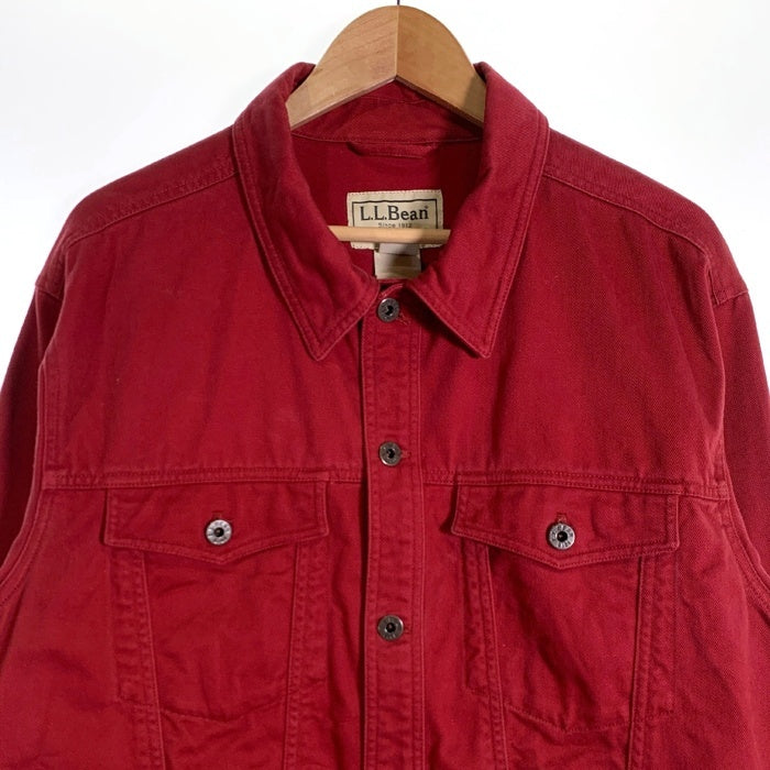 L.L.Bean エルエルビーン デニムトラッカージャケット レッド Size L-R 福生店