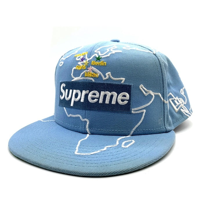 SUPREME シュプリーム 23AW Worldwide Box Logo New Era ワールドワイド ボックスロゴ ニューエラ ベースボールキャップ ブルー Size 8 (63.5cm) 福生店