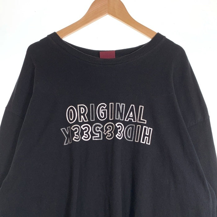 HIDE AND SEEK ハイドアンドシーク Toru Nishiura 西浦徹 Original H&S L/S Tee ロングスリーブ プリントTシャツ ブラック Size XXL 福生店