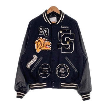 SUPREME シュプリーム 23AW Tiger Varsity Jacket タイガーバーシティジャケット スタジャン 袖レザー Size M 福生店