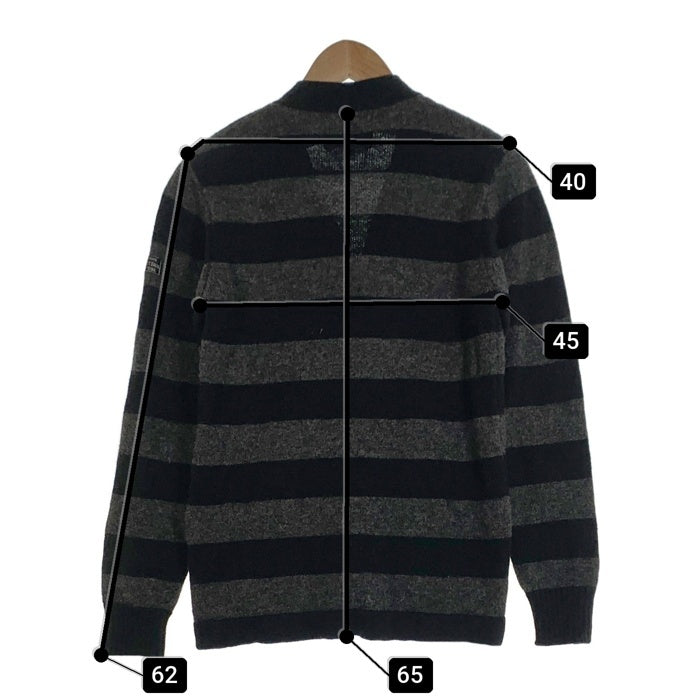 Schott ショット Cardigan カーディガン ブラック グレー 3144011 Size S 福生店