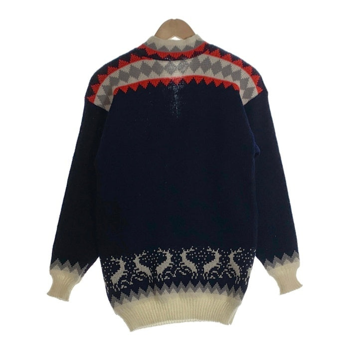RAU-NEULE KY ニット カーディガン ネイビー レッド グレー Size L 福生店