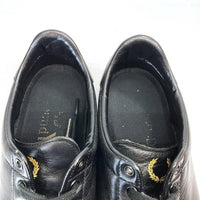 Ground Y グラウンドワイ FRED PERRY フレッドペリー Breaux BB Leather レザーローカットスニーカー ブラック FZ-29633 Size UK8 27cm相当 瑞穂店