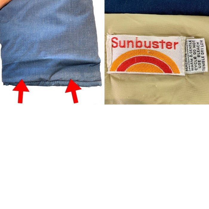 Sunbuster サンバスター ジップアップ パファージャケット ブルー Size - 福生店
