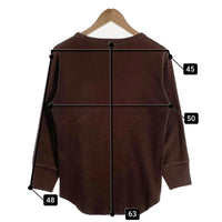 FREEWHEELERS フリーホイーラーズ Crew Neck Type L/S Underwear クルーネック ロングスリーブカットソー ブラウン Size 38 福生店