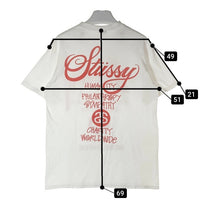 STUSSY ステューシー チャリティー ワールドツアー Tシャツ ホワイト sizeM 瑞穂店