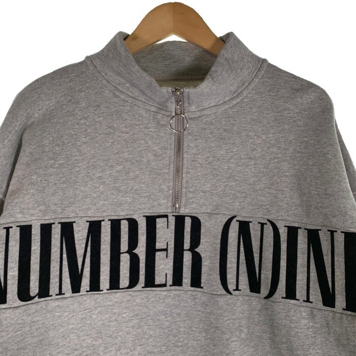 NUMBER(N)INE DENIM ナンバーナインデニム ハーフジップ スウェット グレー Size S 福生店