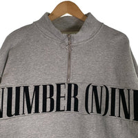 NUMBER(N)INE DENIM ナンバーナインデニム ハーフジップ スウェット グレー Size S 福生店