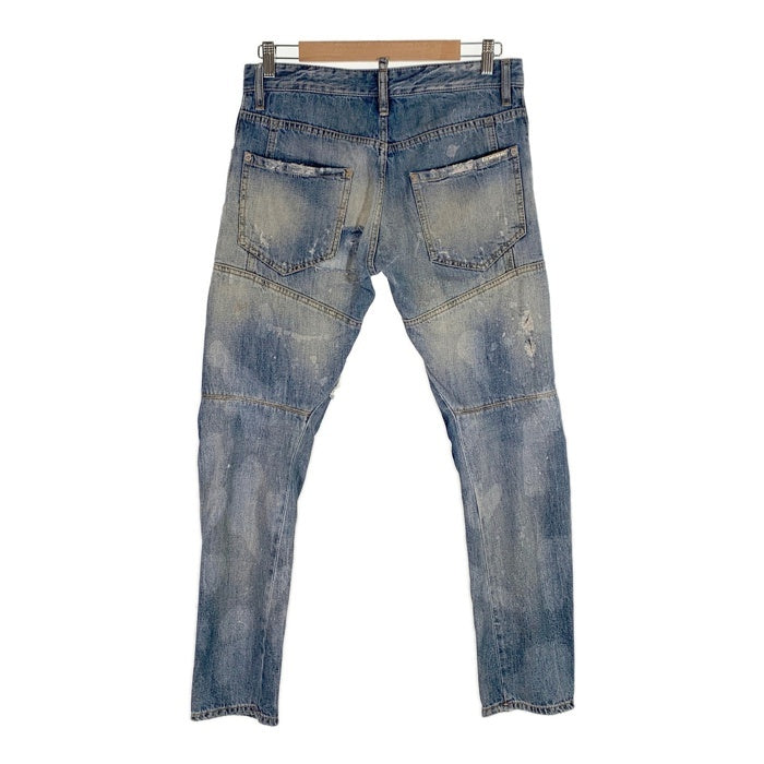 DSQUARED2 ディースクエアード TIDY BIKER JEAN ダメージ加工 テーパードデニムパンツ インディゴ S71LA0781 Size 44 福生店