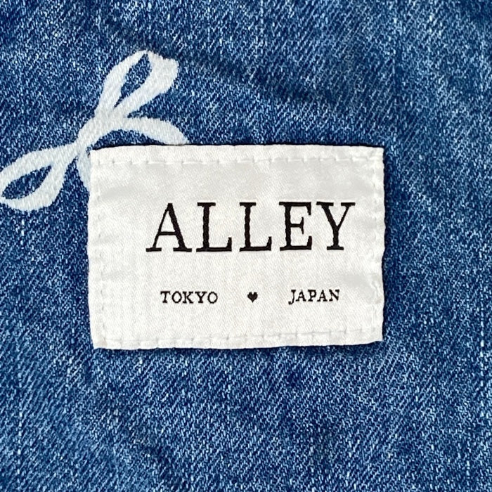 Alley by w closet アリーバイダブルクローゼット  デニム リボン柄デニムオーバーオール インディゴ SizeFREE 瑞穂店