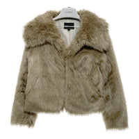 BANANAREPUBLIC バナナリパブリック FAUX FUR SHORT JACKET ファージャケット ブラウン sizeS 瑞穂店