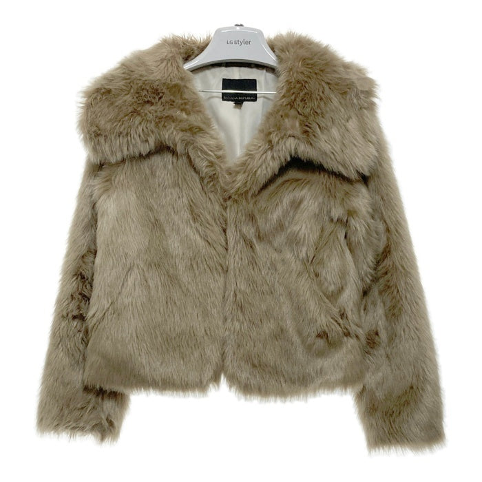 BANANAREPUBLIC バナナリパブリック FAUX FUR SHORT JACKET ファージャケット ブラウン sizeS 瑞穂店