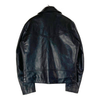 Dry Bones ドライボーンズ Twin Track Motorcycle Jacket ツイントラック モーターサイクルジャケット カウハイド ダブル ライダース ブラック size42 瑞穂店