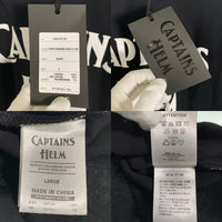 CAPTAINS HELM キャプテンズヘルム NEW STANDARD LOGO L/S TEE ロゴプリント ロングスリーブTシャツ ブラック CH24-SP-T01 Size L 福生店