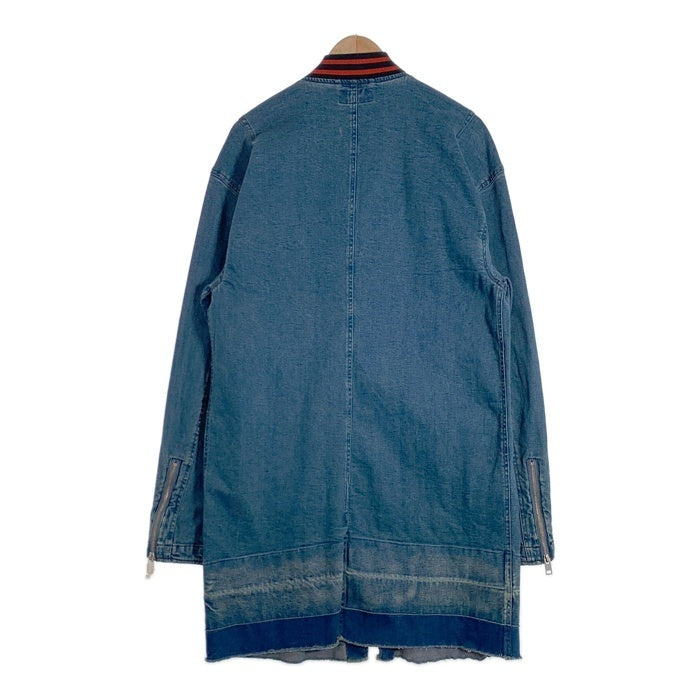 DIESEL ディーゼル D-SVENT JACKET ジップアップデニムジャケット ハーフ丈 インディゴ Size XL 福生店
