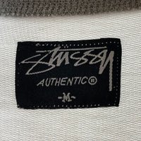 STUSSY ステューシー ラグラン  七分丈 ロンT ホワイト sizeM 瑞穂店