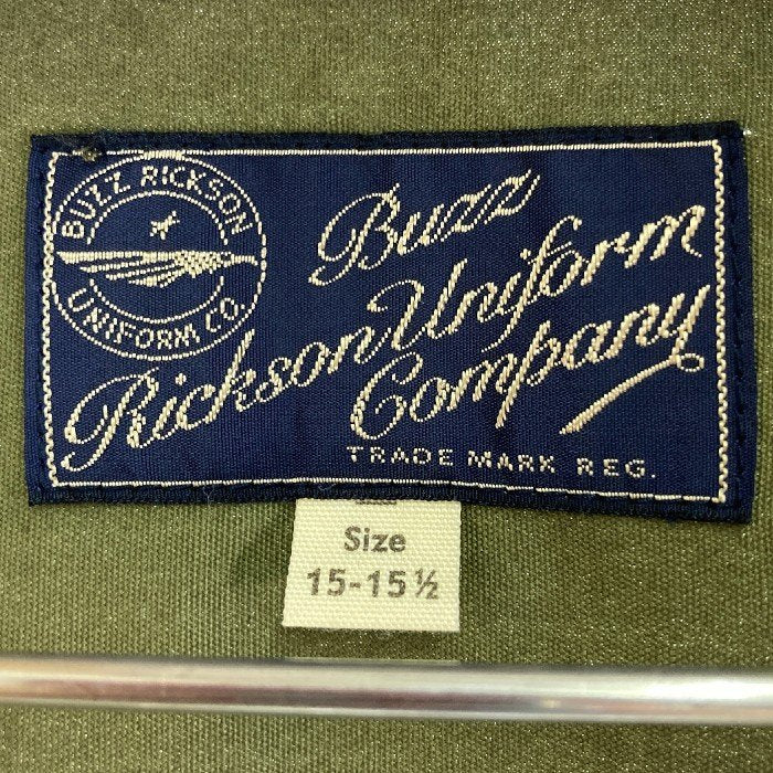 BUZZ RICKSON'S×PEANUTS バズリクソンズ×ピーナッツ BR27155 L/S VIETNAM UTILITY SHIRT CIVILIAN MODEL SNOOPY オリーブ size15-15 1/2 瑞穂店