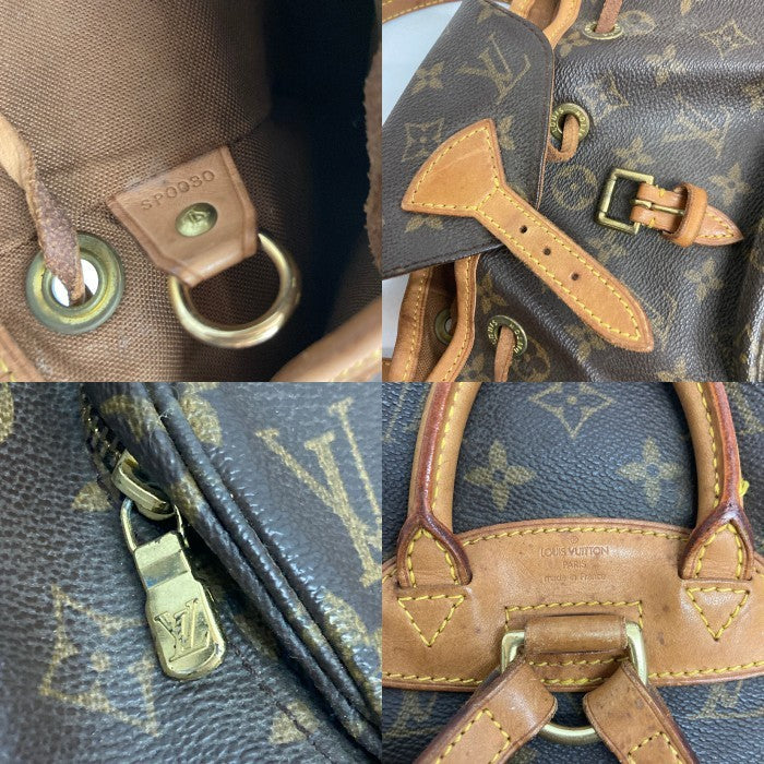 LOUIS VUITTON ルイヴィトン M51137 モンスリPM モノグラム バックパック リュックサック ブラウン 瑞穂店