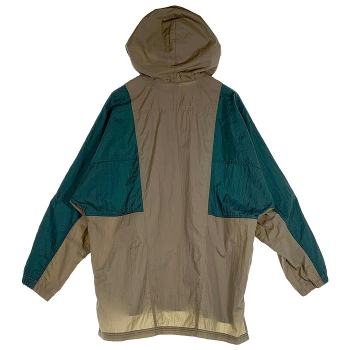 00’s NIKE ナイキ ナイロン アノラック プルオーバージャケット グリーン カーキ AIRスウッシュ刺繡 Size L 福生店