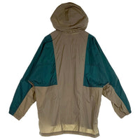 00’s NIKE ナイキ ナイロン アノラック プルオーバージャケット グリーン カーキ AIRスウッシュ刺繡 Size L 福生店