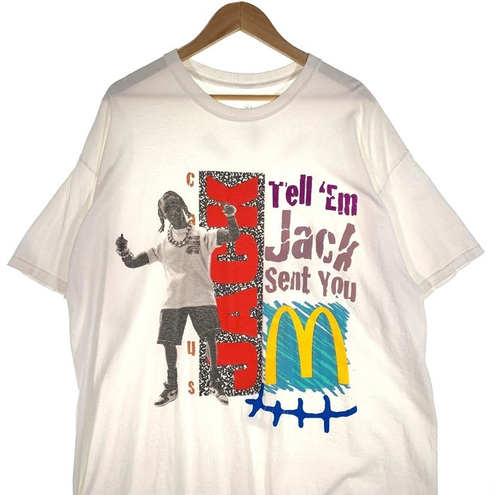 Travis Scott x McDonalds Cactus Jack "Tell Em Jack Sent You" T Shirts トラヴィススコット マクドナルド カクタスジャック 半袖 Tシャツ ホワイト Size XL 福生店