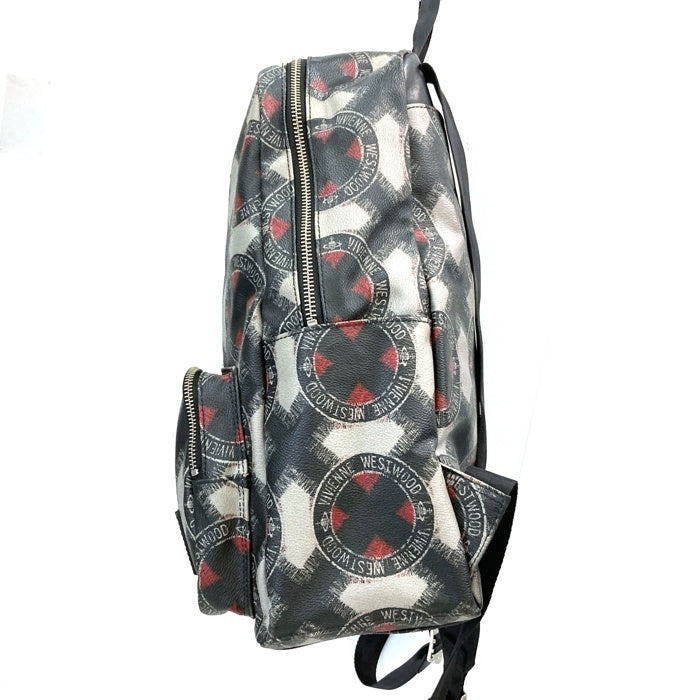 Vivienne Westwood ヴィヴィアンウエストウッド  総柄ロゴ バックパック リュック グレー 瑞穂店