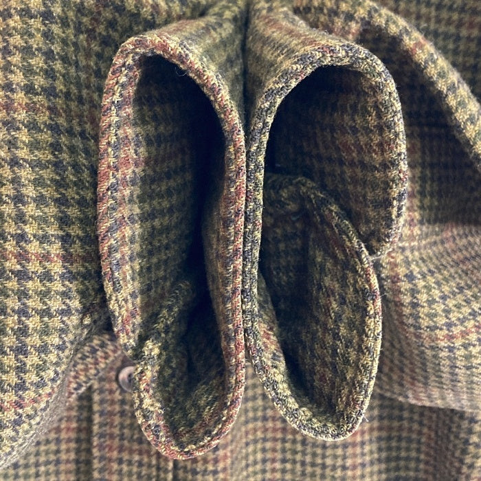 PENDLETON ペンドルトン 60's USA製 ウールシャツ 両ポケット 千鳥柄 グリーン size15 瑞穂店