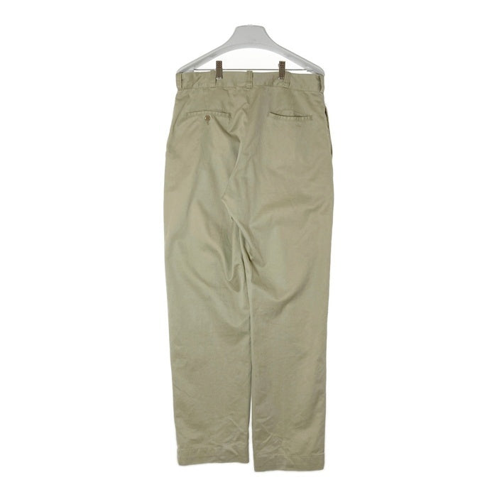 US ARMY アメリカ軍 60's アルミジップ アーミーチノ チノパンツ カーキ size- 瑞穂店