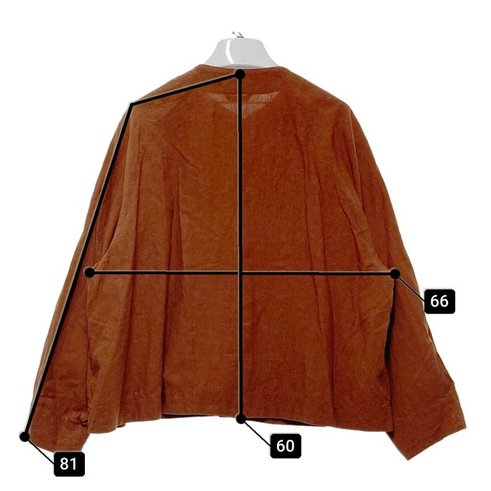 ARTS&SCIENCE アーツアンドサイエンス リネン ブラウス シャツ ブラウン 長袖 0241-L2089-1030 Size 1 瑞穂店