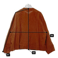 ARTS&SCIENCE アーツアンドサイエンス リネン ブラウス シャツ ブラウン 長袖 0241-L2089-1030 Size 1 瑞穂店