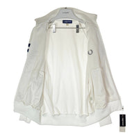 FRED PERRY フレッドペリー PWS-1500 80s ヒットユニオン製 刺繍ロゴ ハイネック トラックジャケット ホワイト size- 瑞穂店