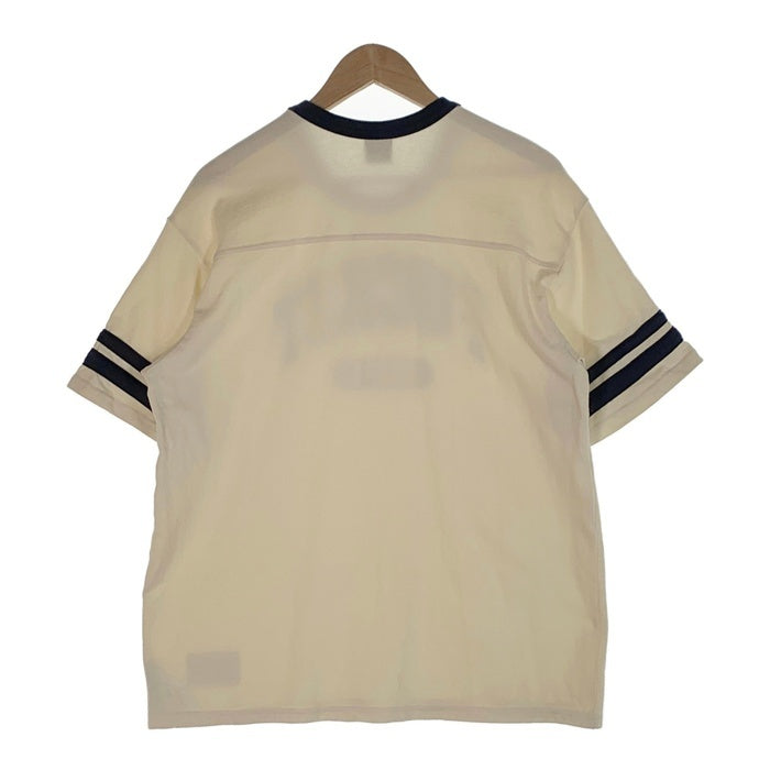 HUF ハフ FUCK IT FOOTBALL SHIRT フットボールシャツ Tシャツ コットン アイボリー KN00498 Size M 福生店