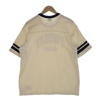 HUF ハフ FUCK IT FOOTBALL SHIRT フットボールシャツ Tシャツ コットン アイボリー KN00498 Size M 福生店