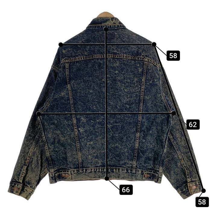80's Levi's リーバイス 70507-0217 ケミカルウォッシュ デニムトラッカージャケット インディゴ Size XL 福生店
