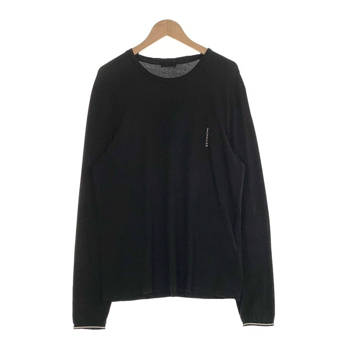 MONCLER モンクレール MAGLIA GIROCOLLO LS T-SHIRT ロンT ロングスリーブ 長袖 Tシャツ ブラック 27275369ISQA Size M 福生店