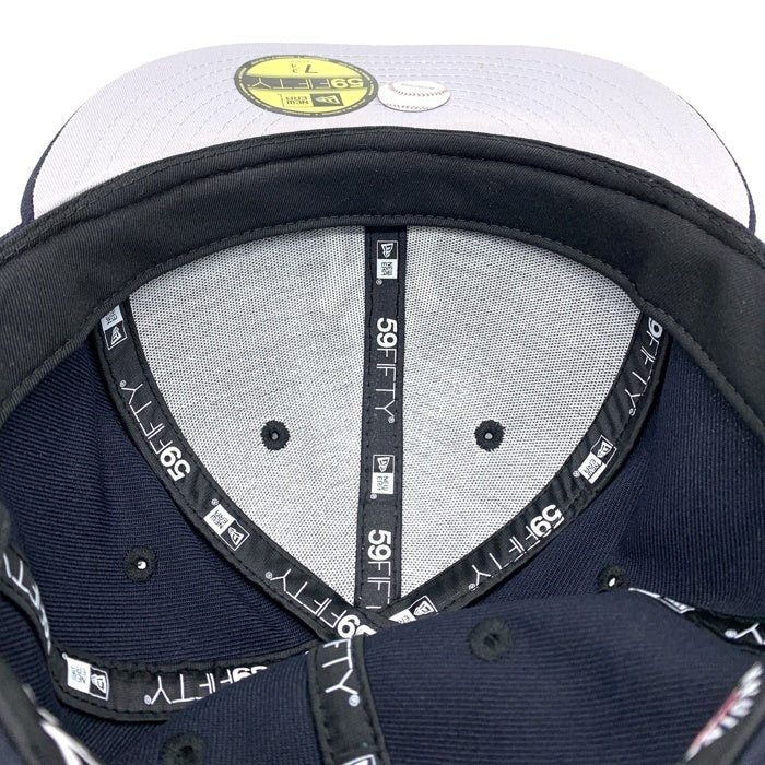 New Era ニューエラ 59FIFTY ニューヨーク・ヤンキース パイピング ベースボールキャップ ネイビー ホワイト Size  7 3/4 (61.5cm) 福生店